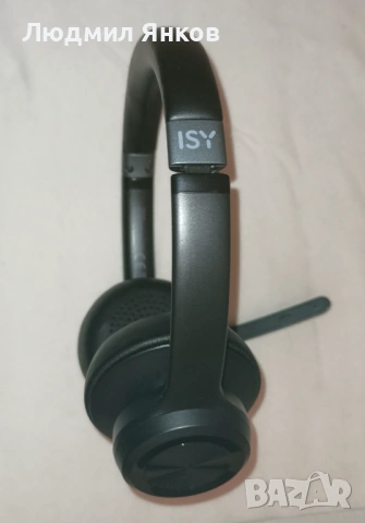 Безжични Bluetooth слушалки ISY IHS-8100 с микрофон (До 40ч. батерия), снимка 2 - Слушалки, hands-free - 54576704