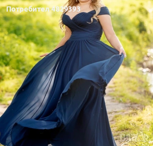 Официална рокля ! На марката Стоян Радичев ! Шита по поръчка ! Подходяща за размер 2 ХЛ!
