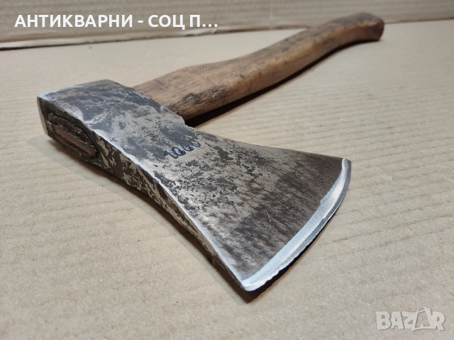 Стара Кована Брадва Топор / 1,2 кг. / НОМЕР 1691., снимка 2 - Антикварни и старинни предмети - 54046725