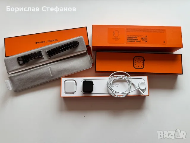 Apple Watch Series 8 Hermès 45 mm Stainless Steel Cellular, снимка 7 - Смарт часовници - 55415547