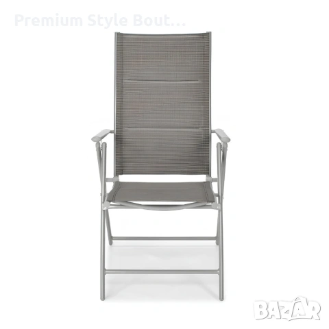 Луксозен регулируем стол за тераса и градина – Устойчив на атмосферни условия, снимка 7 - Други стоки за дома - 54158777