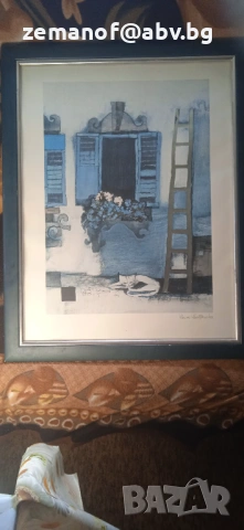 Литография Rosina Wachtmester сребьрно фолио