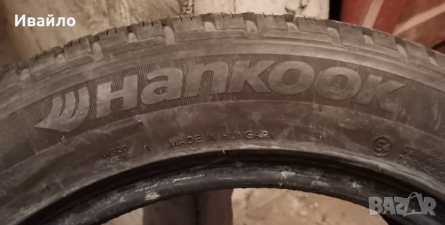 Продавам 1 брой зимна гума 205.55.16 дот 2019 Hankook , снимка 3 - Гуми и джанти - 54436238
