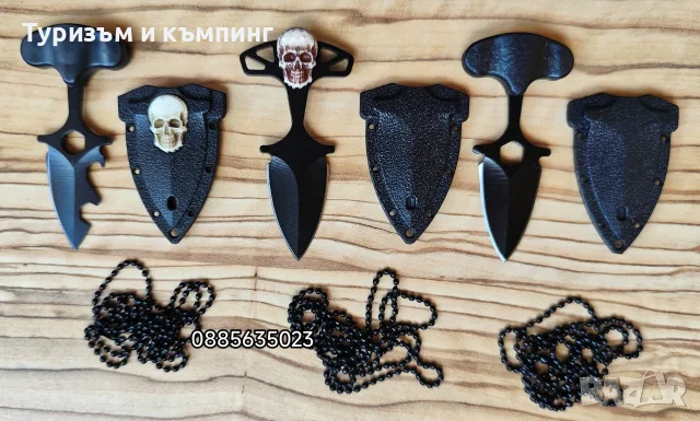 Малко ножче за носене на врата / тип ударна кама /, снимка 13 - Ножове - 43330326