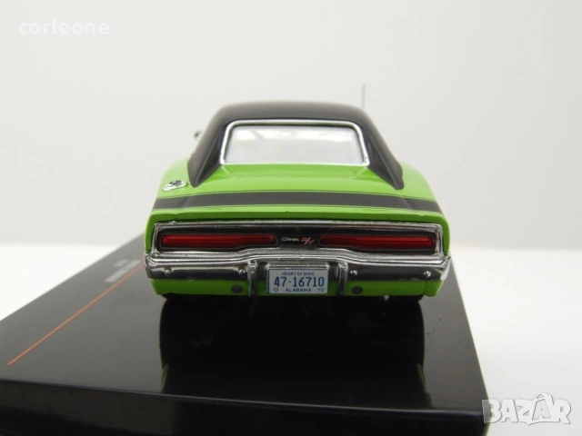 Dodge Charger R/T 1970 - мащаб 1:43 на ixo models моделът е нов в PVC дисплей-кейс, снимка 5 - Колекции - 54972366