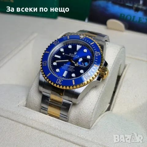 Rolex Submariner Bluesy Мъжки Часовник С Кутия Документи И Подаръчна Чанта Код Chronolux55, снимка 2 - Мъжки - 55649105