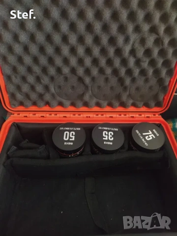 Meike S35 Prime EF 35, 50, 75 - 3бр. кино обективи