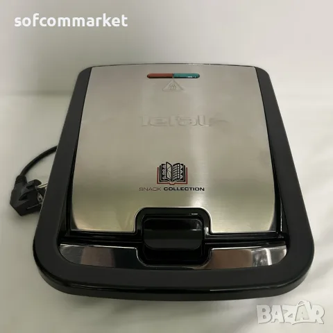  Чисто нов Tefal Snack Collection SW852D12 (Сандвич тостер и гофретник) + Гаранция, снимка 2 - Скари - 55471465