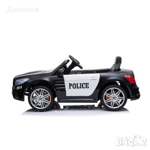 Ел. кола Police Mercedes SL500 черна, снимка 3 - Коли, камиони, мотори, писти - 55264997