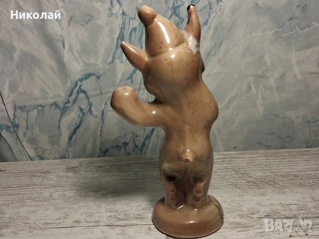 Стара Съветска Руска Порцеланова Фигура Рис Перм, снимка 9 - Антикварни и старинни предмети - 54527662