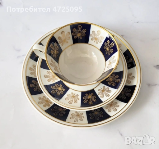 Троен порцеланов сет, снимка 3 - Чаши - 54103296