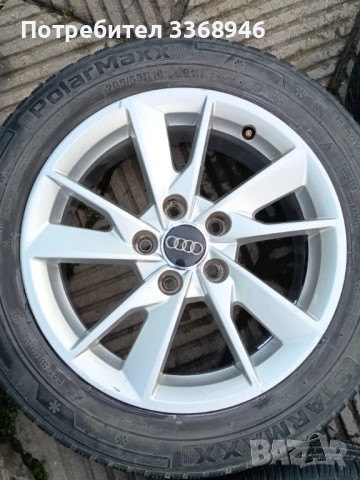 Комплект джанти Audi с гуми 16" 5х112 , снимка 14 - Гуми и джанти - 54795679