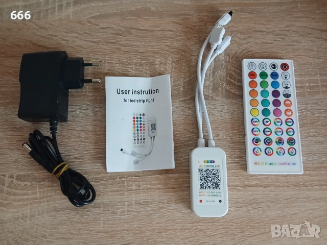 RGB LED контролер с музикална функция и дистанционно управление, снимка 6 - Друга електроника - 54376100