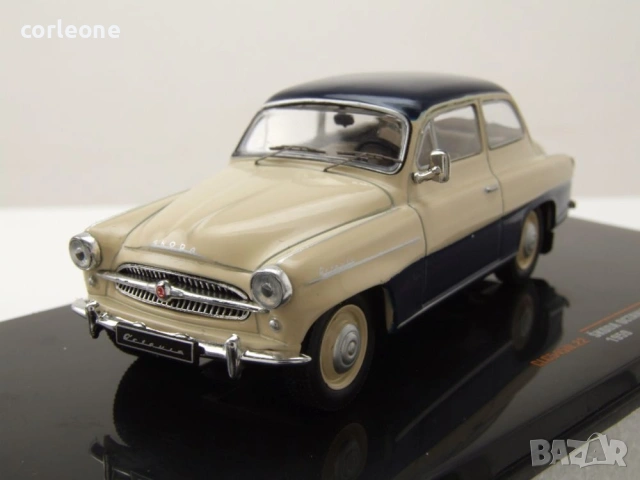Skoda Octavia 1959 - мащаб 1:43 на ixo models моделът е нов в PVC дисплей-кейс