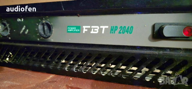Професионален стерео усилвател FBT HP 2040, произведен в Италия. Усилвателят е предназначен