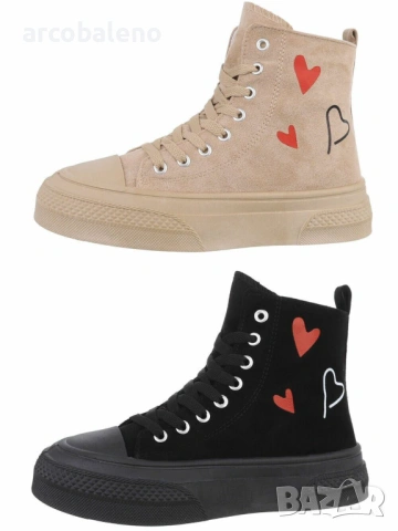 Дамски високи кецове, 2цвята 