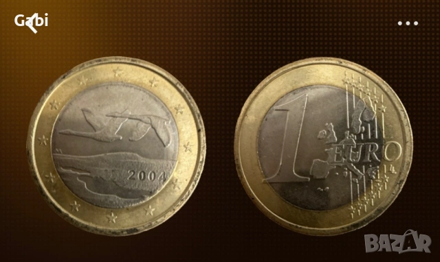 Рядка монета от Финаландия 1€