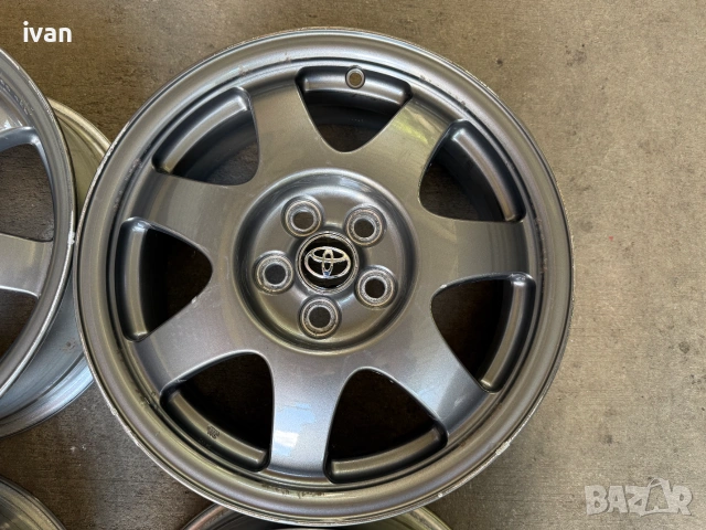 4 бр. оригинални алуминиеви джанти Toyota 16 цола 5x100 , централен отвор 54.1, ET45, 6J, снимка 4 - Гуми и джанти - 55232665