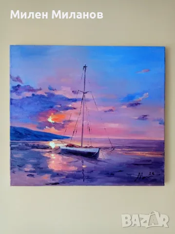 Картина рисувана с маслени бои , снимка 2 - Картини - 55672669