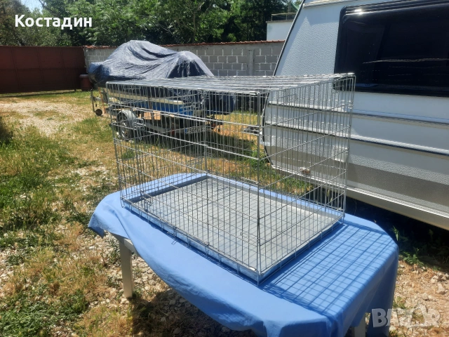 Клетка за куче farmcompany pet сгъваема тежко товарна  с две врати, снимка 5 - За кучета - 55110177