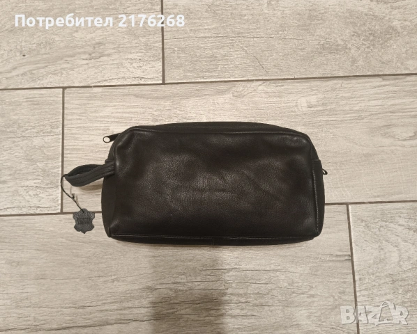  Несесер/чантичка/ от естествена кожа, снимка 2 - Чанти - 54654477