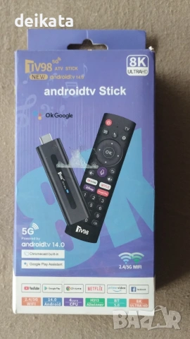 Медиен плейър EXCITAT® TV Stick 8K,2GB RAM, 16GB ROM,