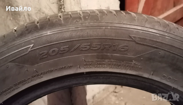 Продавам 4 броя Летни Гуми 205.55.16 на 1 сезон дот 2021 Hankook , снимка 3 - Гуми и джанти - 54075671