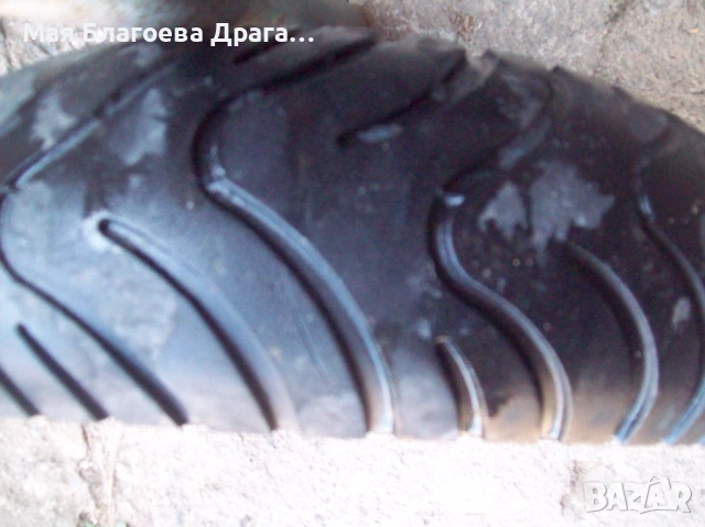 Алуминиева джанти с гуми 130/70-12, снимка 4 - Гуми и джанти - 54491054