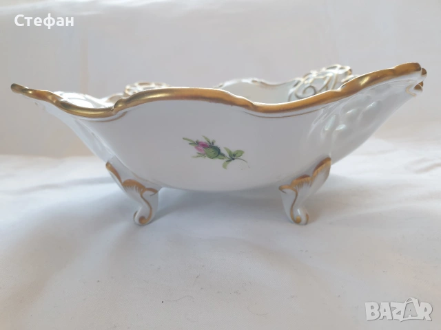 Ажуре съд Dresden , снимка 3 - Антикварни и старинни предмети - 54346236