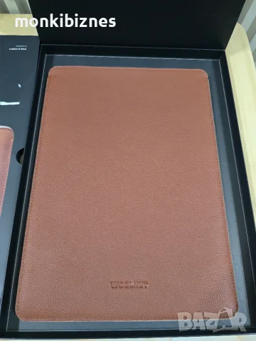 Кожен калъф WOOLNUT за MacBook Air 1 5", скандинавски дизайн, първокласна защита, филцов, снимка 2 - Калъфи, кейсове - 55451194