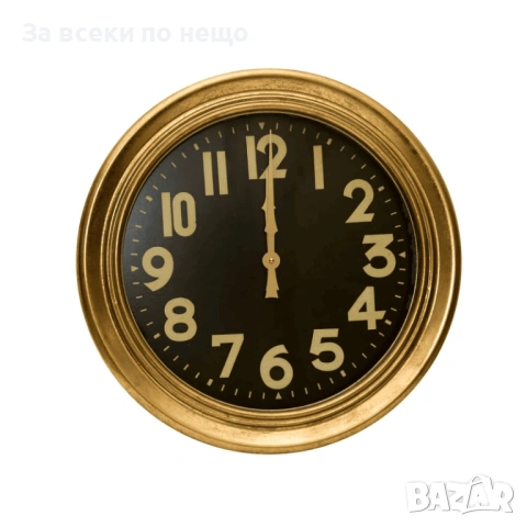 Стенен часовник със златна рамка , 50*50 см Код P2057, снимка 2 - Декорация за дома - 53956149
