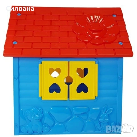 Синя детска къща, снимка 3 - Градински мебели, декорация  - 54550740