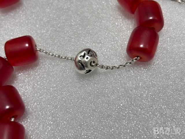 Стара Сребърна Броеница-сребро проба 925, ръчна изработка, снимка 5 - Антикварни и старинни предмети - 53959165