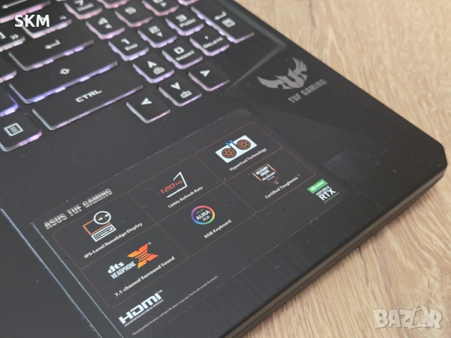Ryzen 7 | RTX 2060 | 512GB | IPS 120Hz | 16RAM лаптоп laptop asus tuf асус туф gaming гейминг, снимка 5 - Лаптопи за игри - 54782304