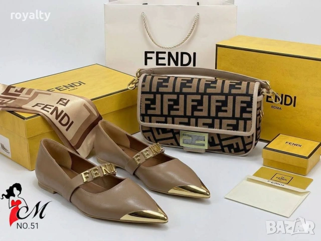 Fendi Нови Дамски Елегантни Обувки Различни Цветове 