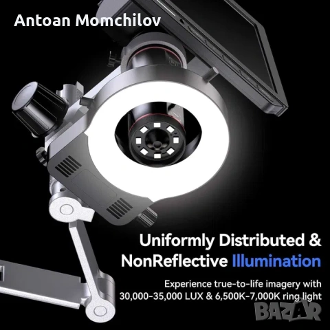 Дигитален микроскоп TOMLOV TM4K-AF Max 4K 10.1, снимка 2 - Друга електроника - 54805330