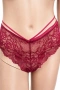 Дамско дантелено долнище Hunkemöller - размер XL, цвят бордо, снимка 1