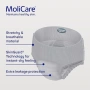 Нови Мъжки гащи при инконтиненция MoliCare 7 капки Medium 80-120 см 8 броя, снимка 6
