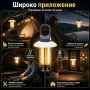Мощна къмпинг лампа осветление за палатка риболов туризъм аварии автомобил LED фенер USB зареждане, снимка 4