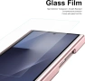 Кожен калъф за Samsung Galaxy Z TriFold със стилус и защита на пантите - розов, снимка 3