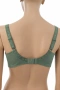 Hunkemöller дамски сутиен 80E в зелено с флорална бродерия, снимка 4