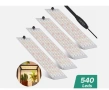 LED лампа за отглеждане на растения, 540 светодиода, 4 панела, , снимка 1
