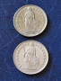 Сребърни монети, Конфедерация Швейцария 1 франк 1963 и1964 год., снимка 4