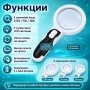 Увеличителна ръчна лупа LED осветление увеличения 2.5Х 5Х 16Х за четене, снимка 2
