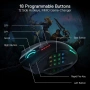 Геймърска мишка Redragon M908 Impact RGB LED MMO с 12 странични бутона, оптична, снимка 4