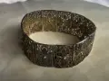 стара сребърна гривна - филигран с позлата, снимка 13