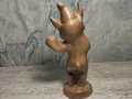 Стара Съветска Руска Порцеланова Фигура Рис Перм, снимка 9