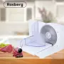Електрическа резачка за колбаси Rosberg, 150W, Стоманено острие 15 см, Дебелина 0-15 мм, Бяла, 2 ГОД, снимка 4