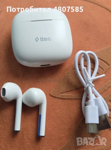 Слушалки TTEC Mode, бели , снимка 3 - Bluetooth слушалки - 54333800