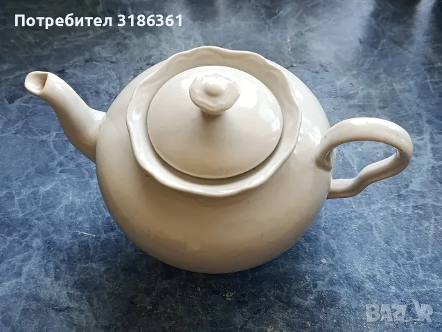 Чайник български порцелан 1953г., снимка 2 - Антикварни и старинни предмети - 55463193